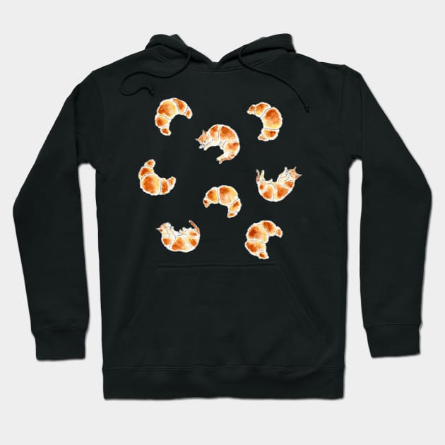 Croissant Kittens Hoodie by TOCOROCOMUGI